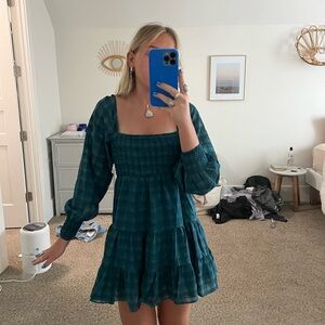 Cutest Urban Outiftters green/blue dress